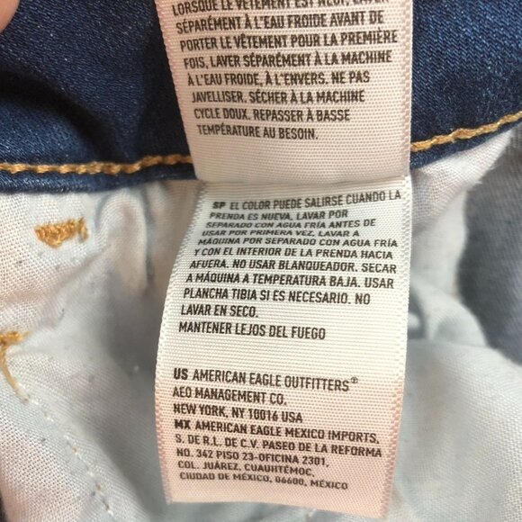 American Eagle Outfitters Womens Jeans Size 2 Skinny Jeggings Stretch Blue Denim - Picture 11 of 16